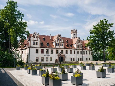Schlösser Forder- und Hinterglauchau Blick auf die Doppelschlossanlage Forder- und Hinterglauchau