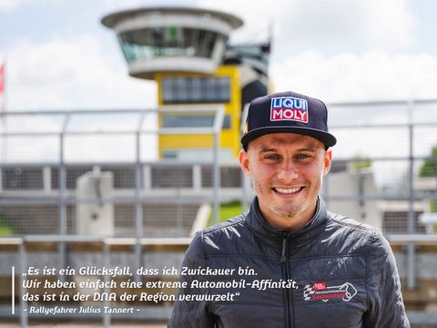 Portraitbild des Zwickauer Rallyefahrers Julius Tannert