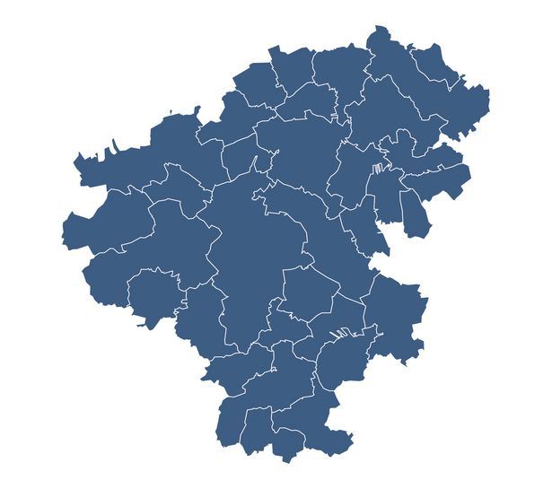 Übersichtskarte Landkreis Zwickau Umrisskarte des Landkreises Zwickau und dessen Kommunen