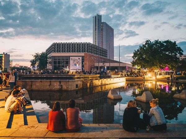 Chemnitzer Innenstadt zum Event "Fete de la Musique"